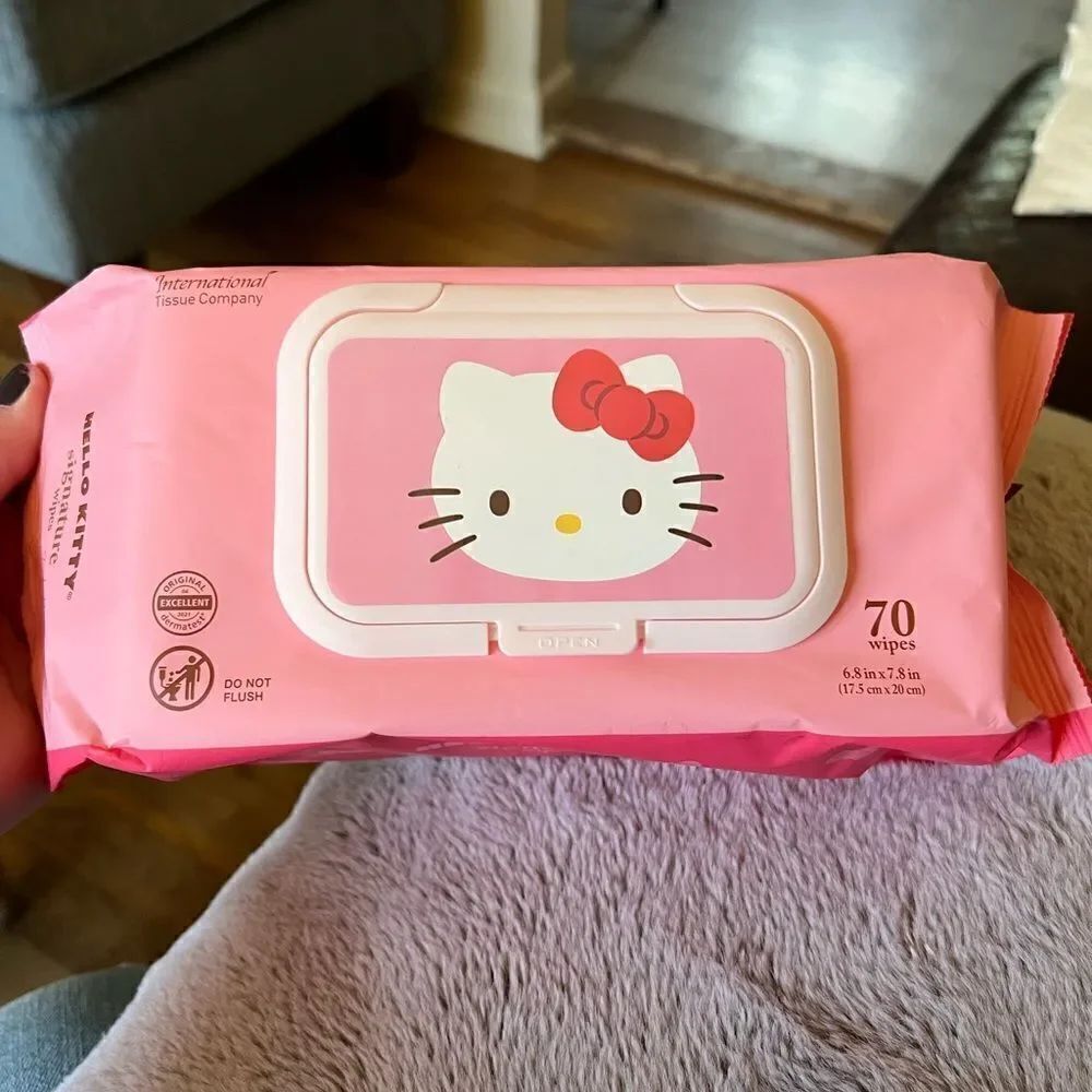 Hello Kitty Wet Wipes 70 Count
